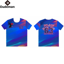 sublimated print logo Custom T Shirt Printing factory price dry fit t shirt